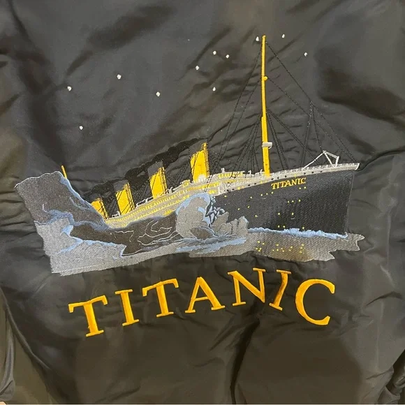Rare "Titanic" movie bomber jacket. Makes a nice warm winter season coat. - Picture 3 of 11